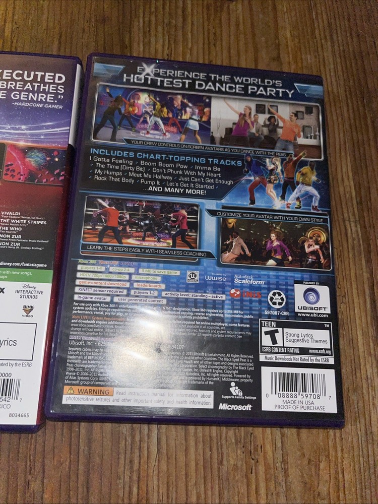 Xbox 360 Kinect Camera With Games - Kinect Games Bundle