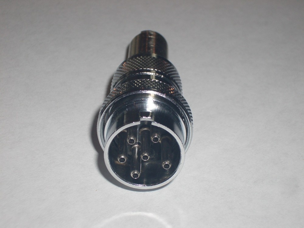 AMPHENOL WIRE-PRO 91-MC6M 6 PIN MICROPHONE PLUG CONNECTOR