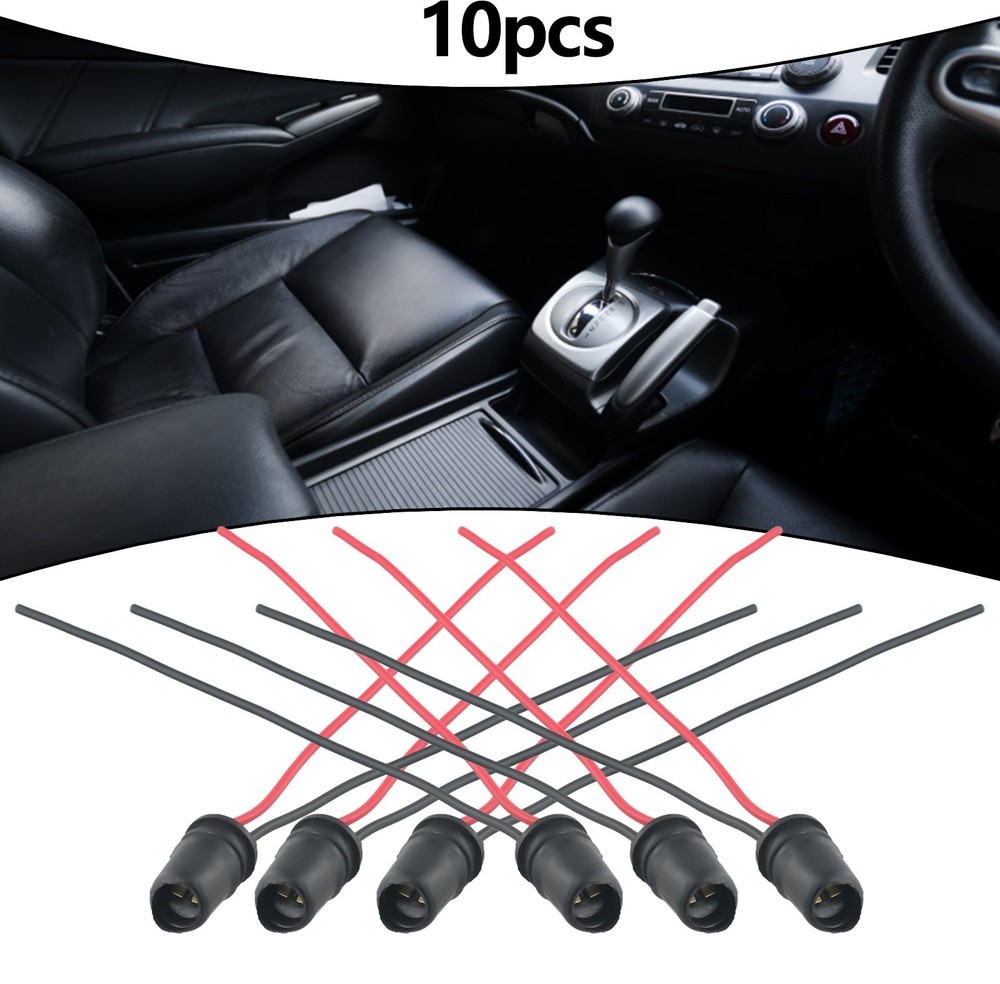 10pcs/Set Car Auto LED Light Bulb Socket Connector Extension Base Holder New