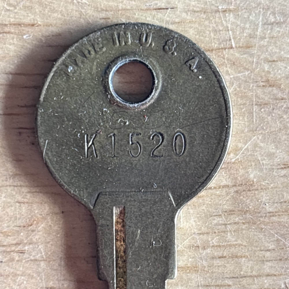 Kennedy Tool Box Chest Key Only Key Code K1520 Vtg USA READ!