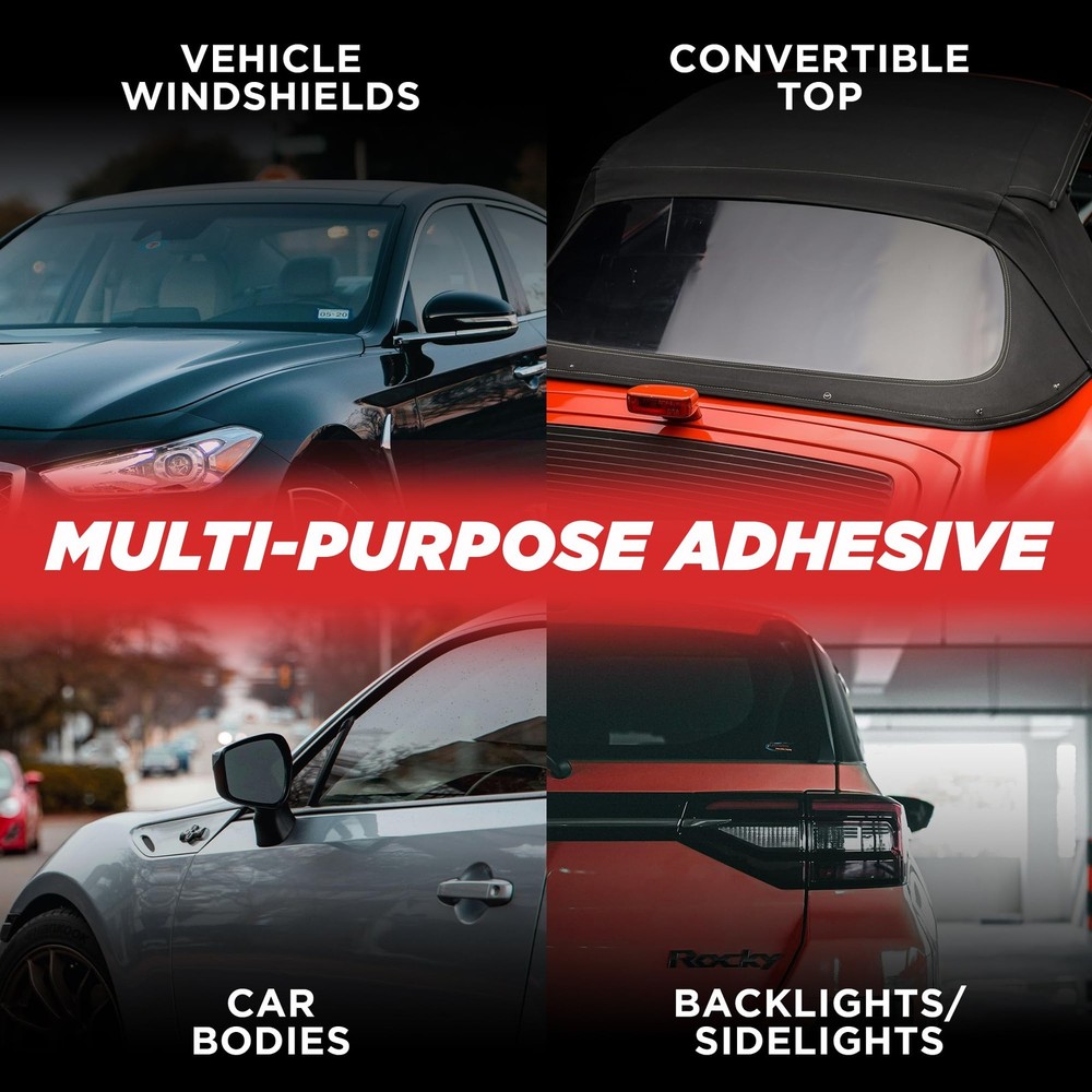 Polyurethane Windshield Adhesive Quick Curing & Weather Resistant Auto Glass New