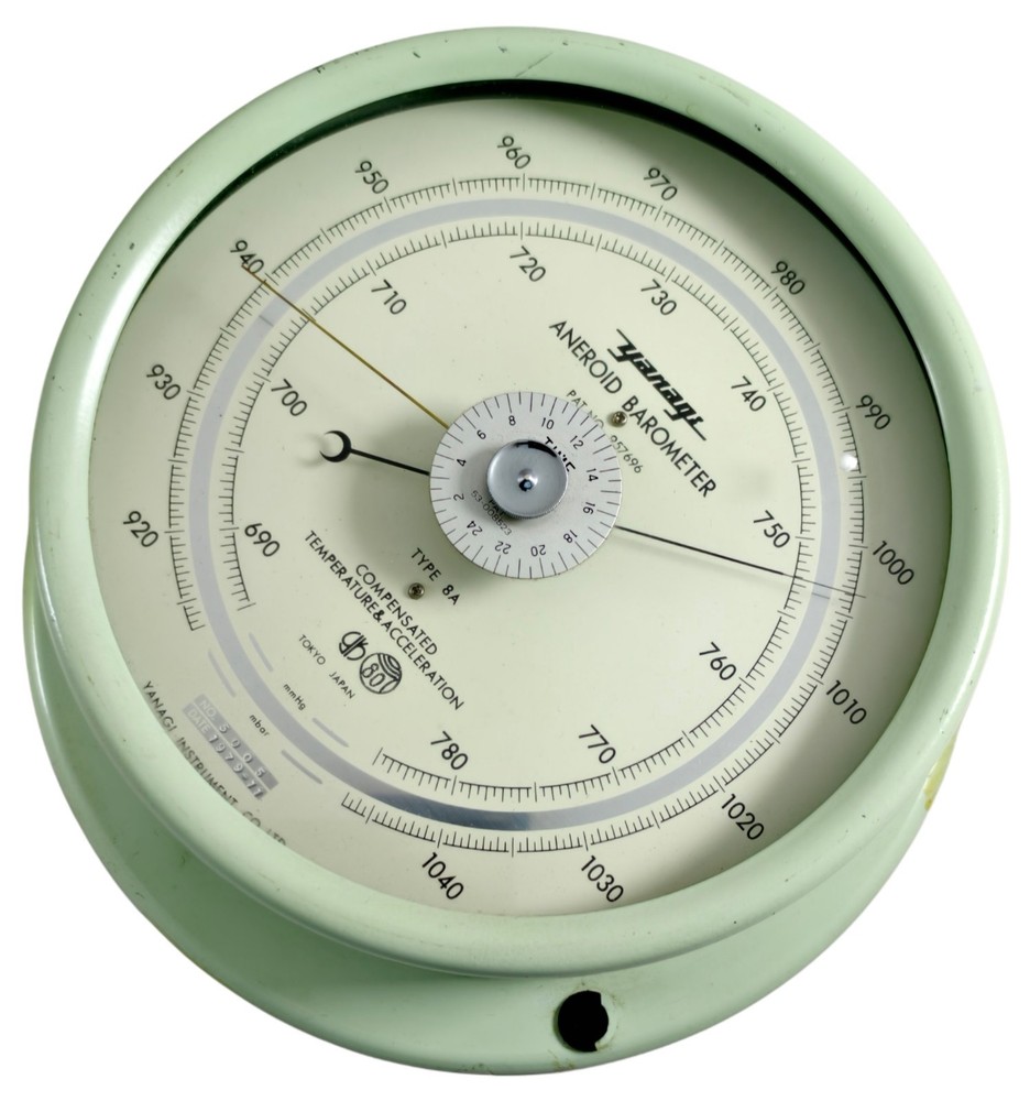 Yanagi Instrument 957696 Aneroid Barometer Temp & Accelaration Compensated Tokyo