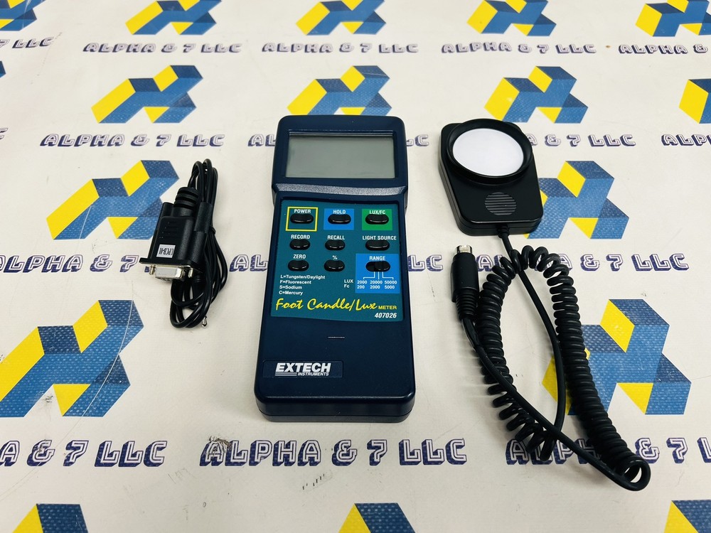 Extech 407026 Heavy Duty Light Meter w/ PL Interface