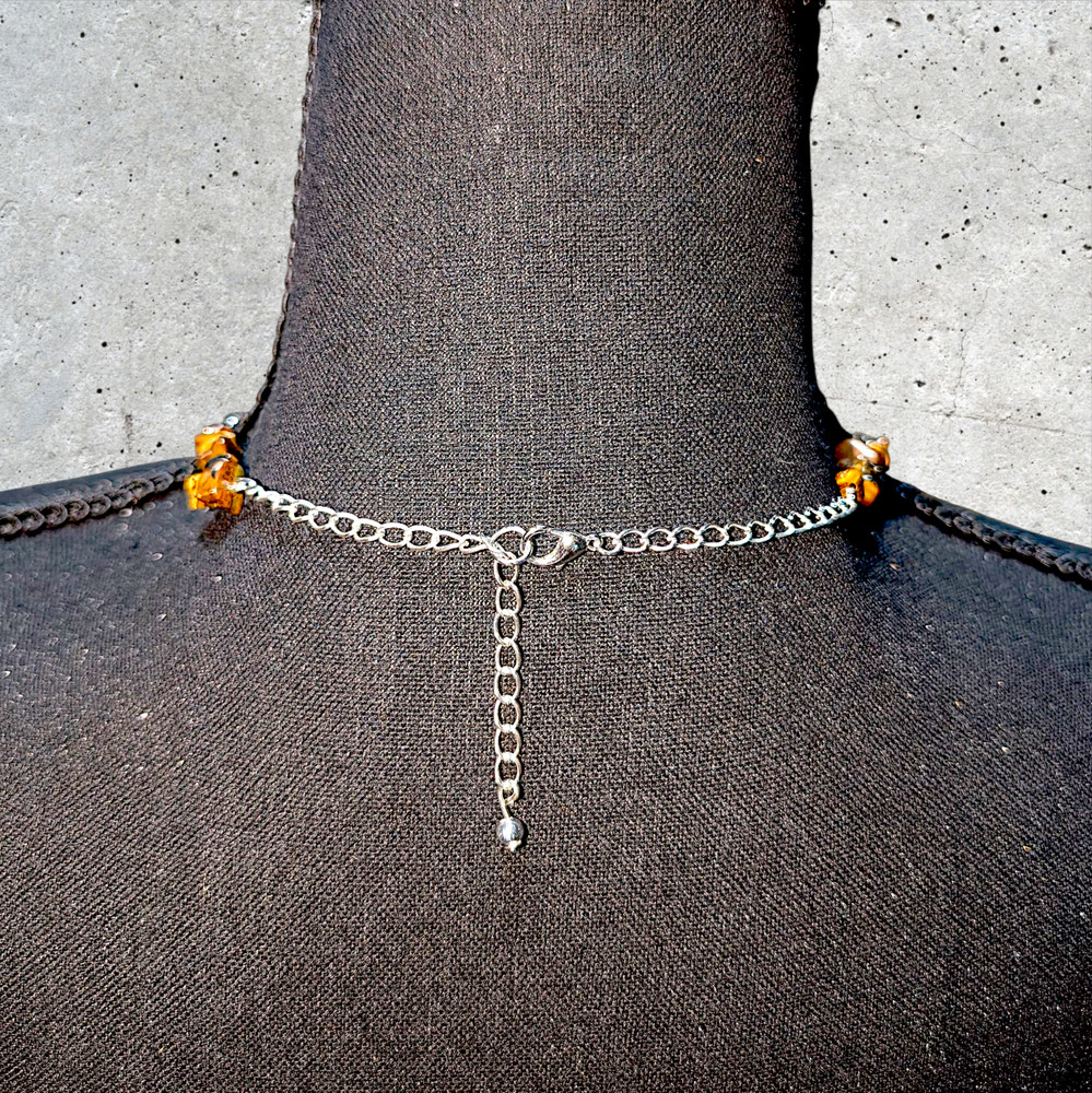 Natural Brown Stone Necklace