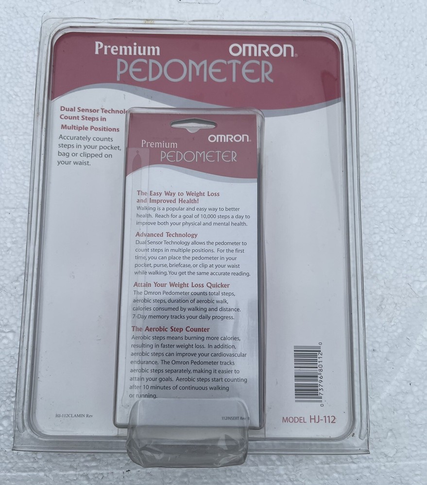 New Omron HJ-112 Premium Pedometer Sensor Technology