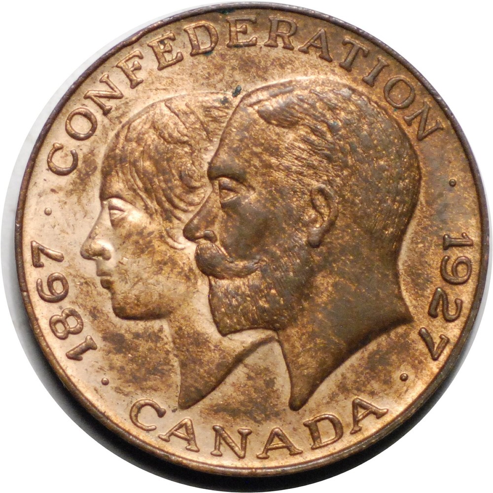 1927 CANADA 60 YEARS  CONFEDERATION MEDAL #233