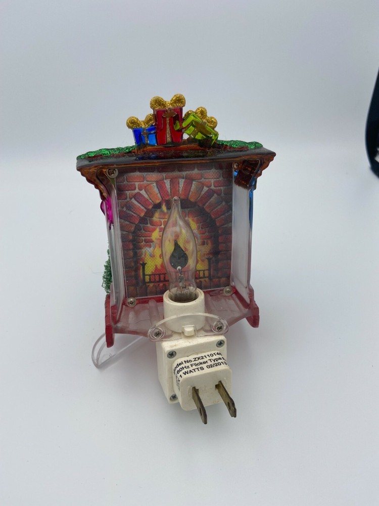 Midwest Christmas Santa at Fireplace Night Light