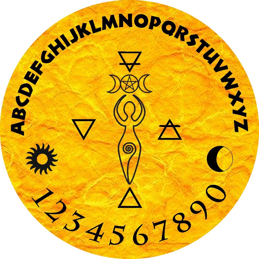 5" Pendulum Board - Dowsing Divination Message Board "Goddess"