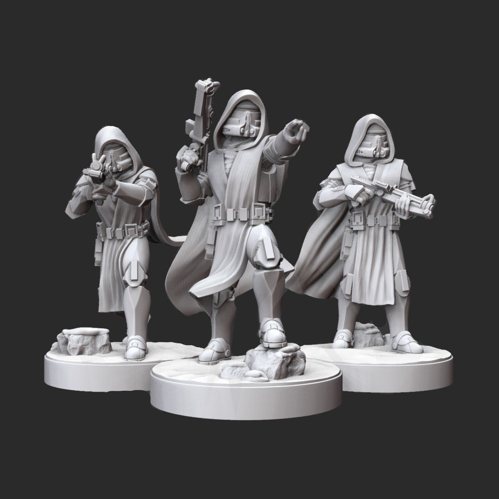 Star Wars Legion - Clone Snow Trooper Commander Keller (3) 3D Resin Printed Unit