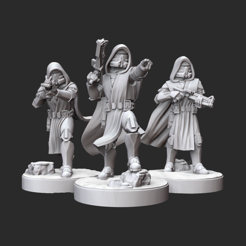 Star Wars Legion - Clone Snow Trooper Commander Keller (3) 3D Resin Printed Unit