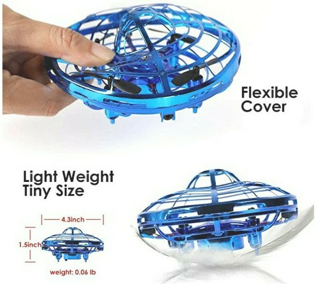 Hover Star Motion Controlled UFO Blue,, ()