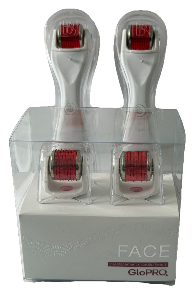 BeautyBio  GloPro Microtip 2 Face Tool With Battery+2 Attachment Head As Shown