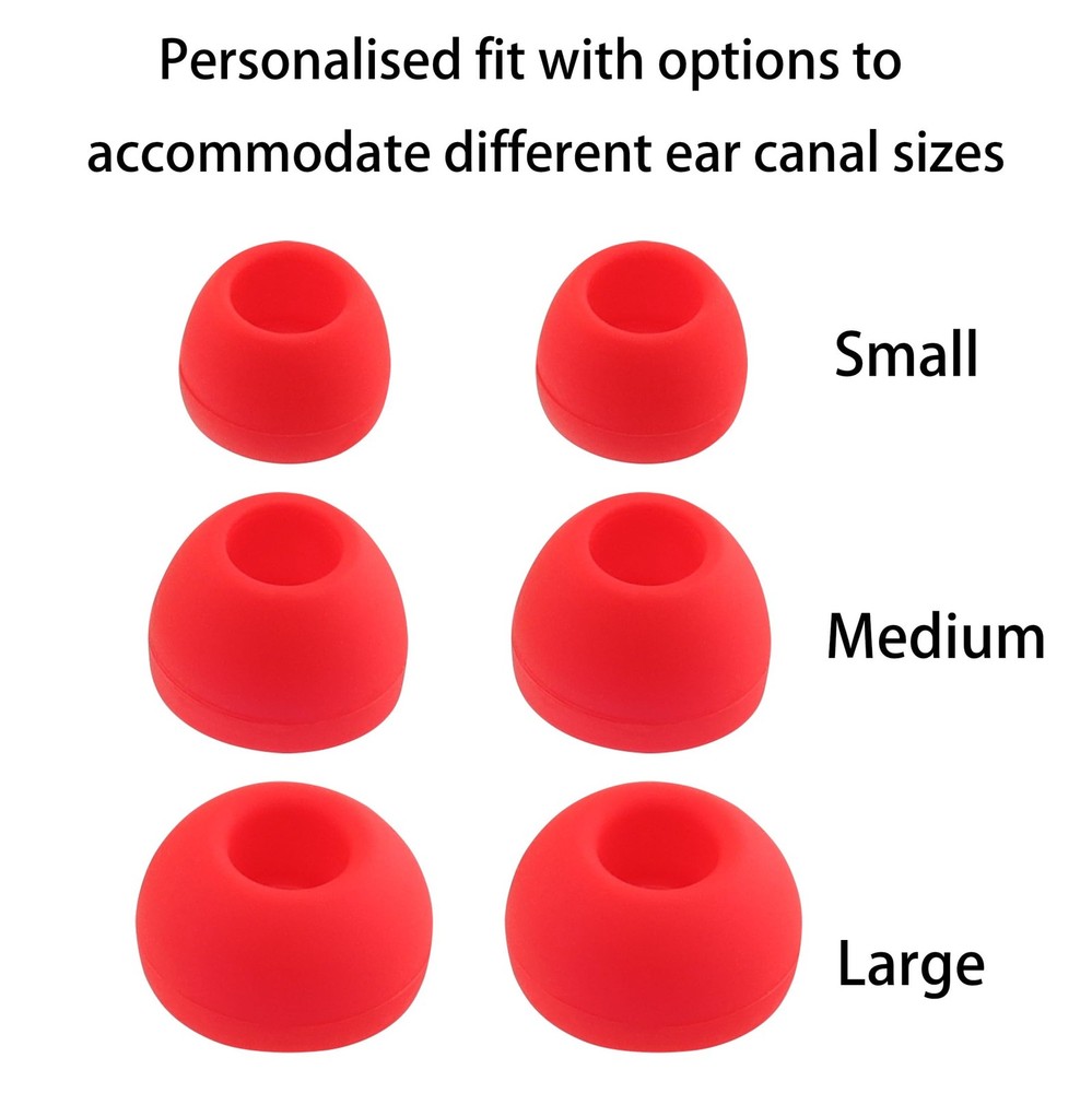NANLANFAN Replacement Silicone Ear Tips for Nothing Ear/Nothing (a) Red