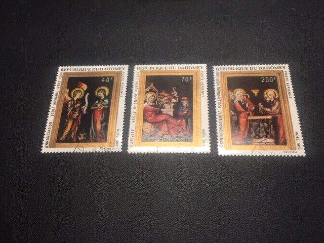 Dahomey stamp set C132-135 used