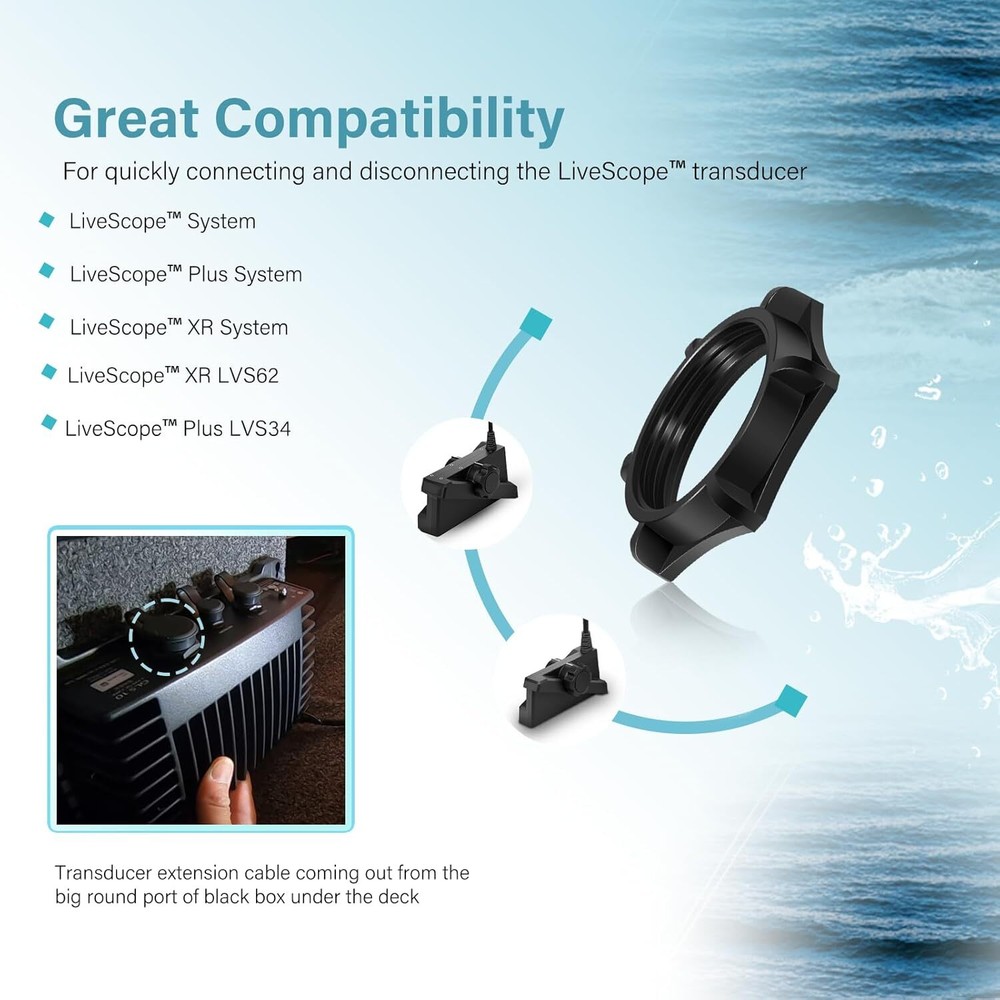for LiveScope™ Bulkhead Connector Kit | Fish Finder Sonar System