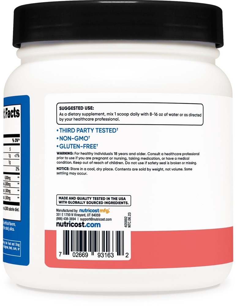 Nutricost BCAA Powder (Watermelon) 60 Servings