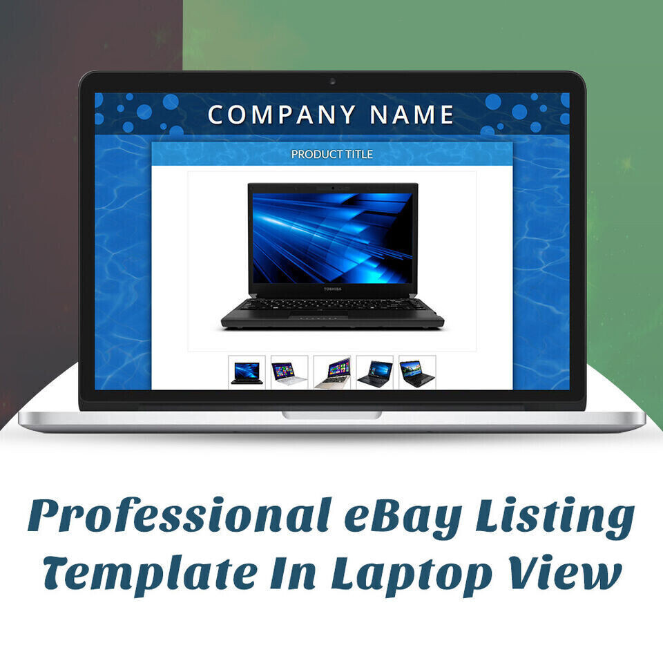 Mobile Responsive eBay Listing Template Auction Gallery Html Professional Design