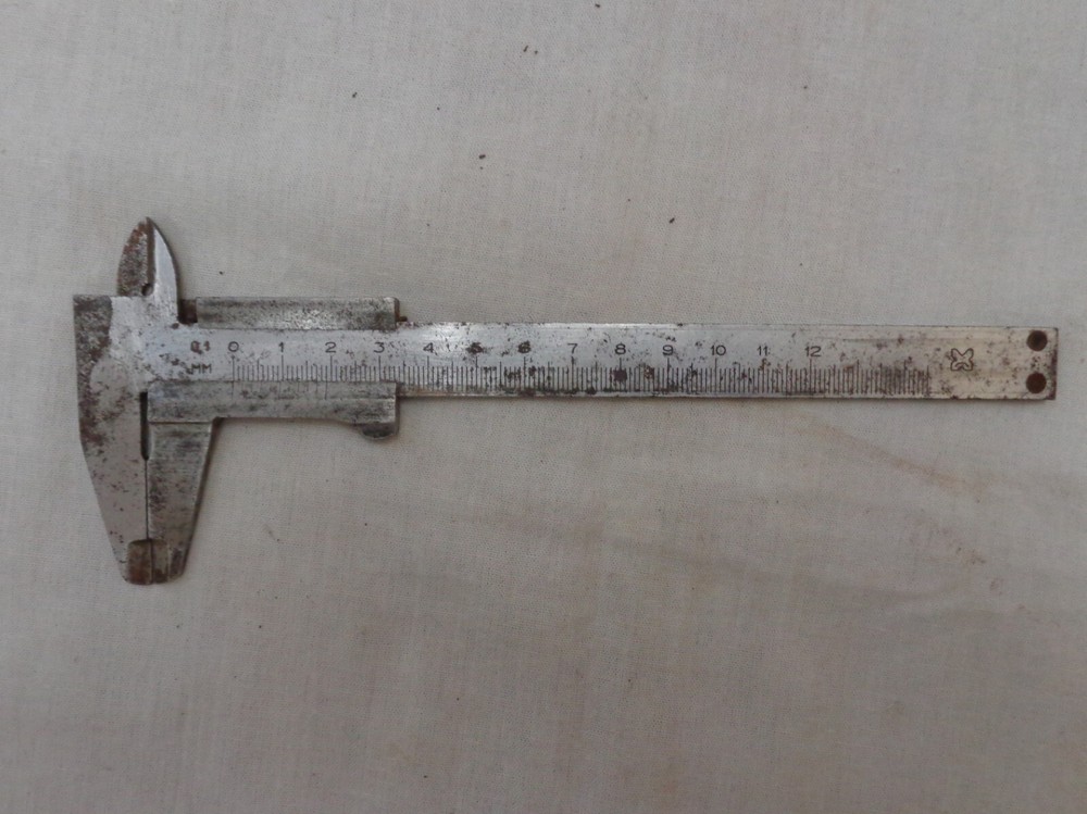 Vernier Caliper Vtg Soviet Precision Measuring Tool Micrometer Slide Ruler USSR
