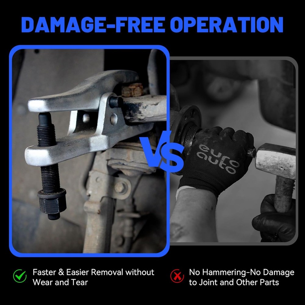 5-in-1 Front End Service Tool Set Ball Joint Separator Pitman Arm Tie Rod Puller