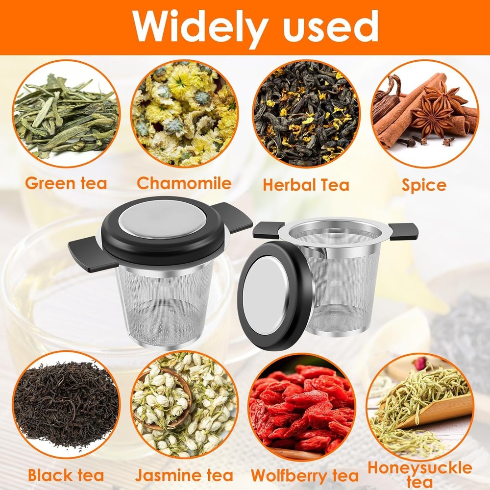 2Pack high quality Stainless Steel Loose Leaf Tea Infuser Strainers
