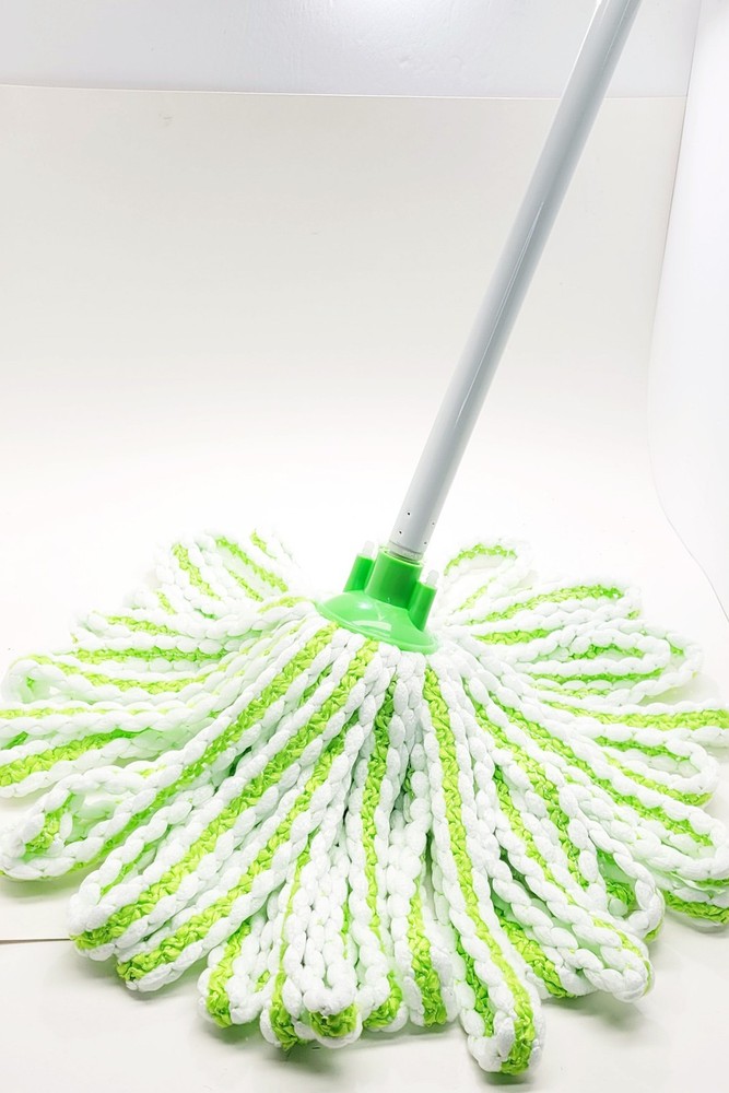 Microfiber String Mop Set - Washable Mop Head With Telescoping Pole
