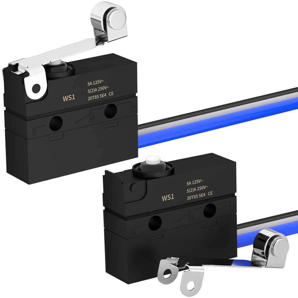 Micro Switch with Lever Waterproof IP67 Sealed Roller Lever Limit Switch SPDT 3