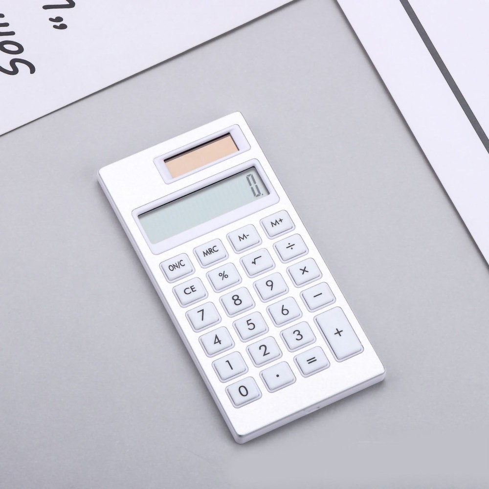 Hot Solar Calculator12 Basic Standard Calculator For Students Office Use (White)