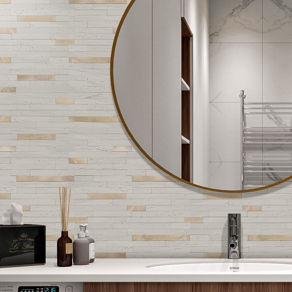20 Sheets Peel and Stick Backsplash Tile, Stick on Backsplash for Kitchen and...