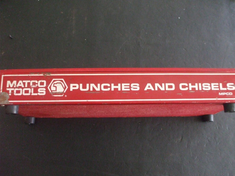 VITAGE MATCO TOOLS PUNCHES AND CHISELS STAND HOLDER DISPLAY