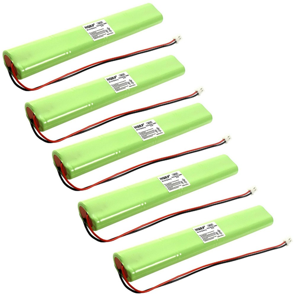 5-Pack HQRP Emergency Exit Light Battery for Unitech BBAT0043A Replacement