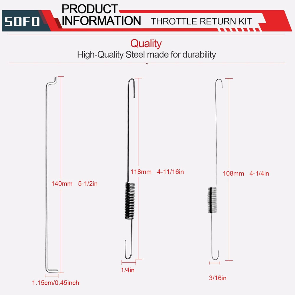 Throttle Return Spring Set for Predator 212Cc & Honda Engines (18PCS)