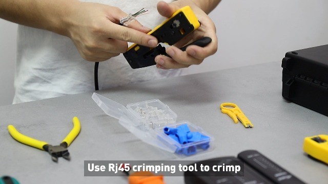 11-in-1 Network Tool Kit - RJ45 Crimping Tool, Tester, Punch Down, Stripper, Cut