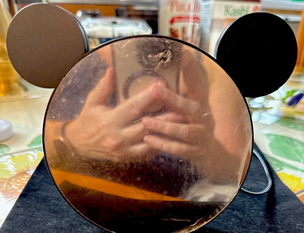 Mirror Mickey Ears Large LED Screen Digital Alarm Clock