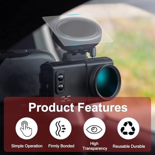Electrostatic Sticker Mounting Dash Cam 20 PCS Double-Sided Adhesive Pad Electro