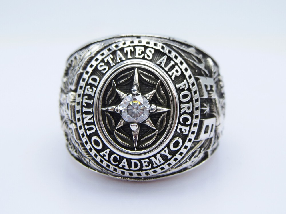 SILVER 925 , RING , 1993 , USAF RING , US Air Force RING , USAF , US size 10.5