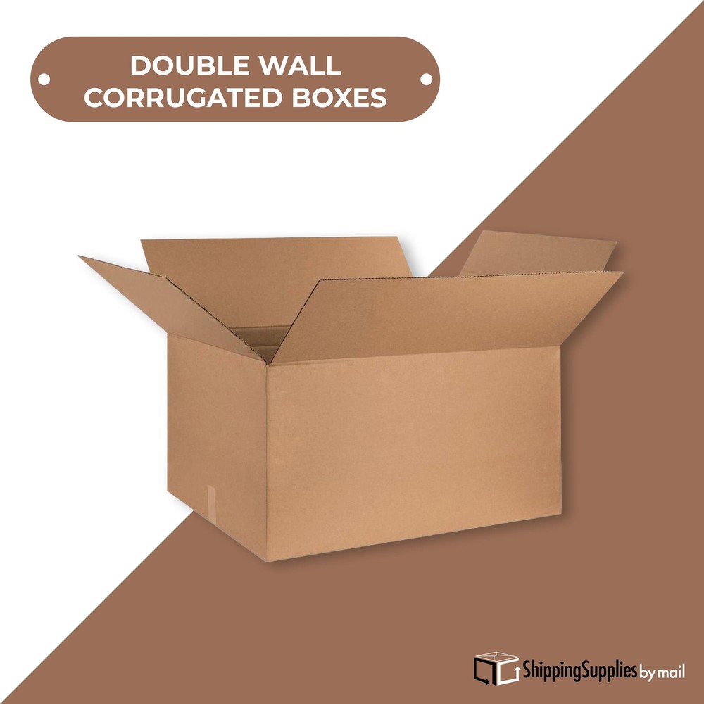 36 x 8 x 8" Double Wall Boxes, Brown 15/Bundle