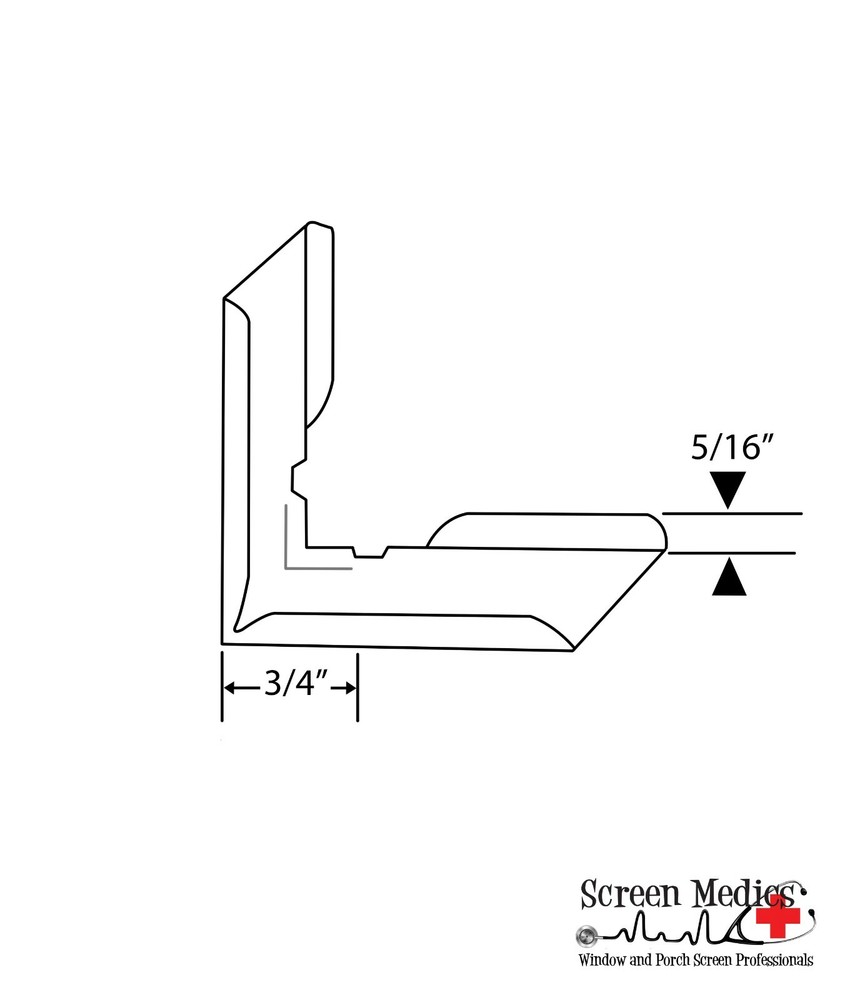 8 Pack 5/16" x 3/4" internal Metal Miter Screen Frame Corners
