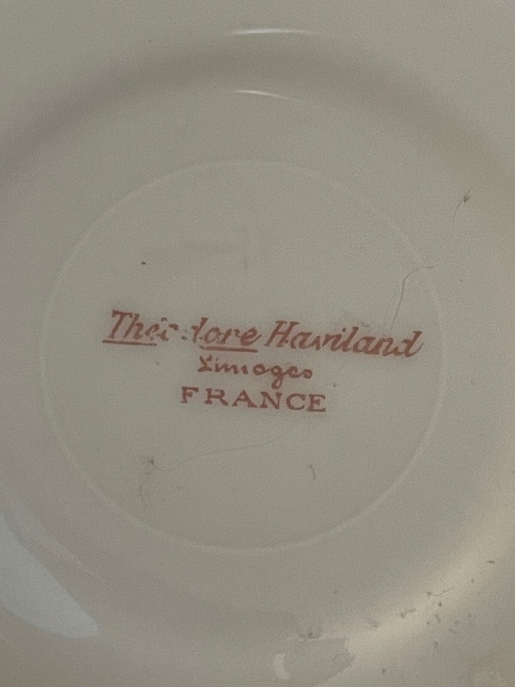 2 limoges saucer plates