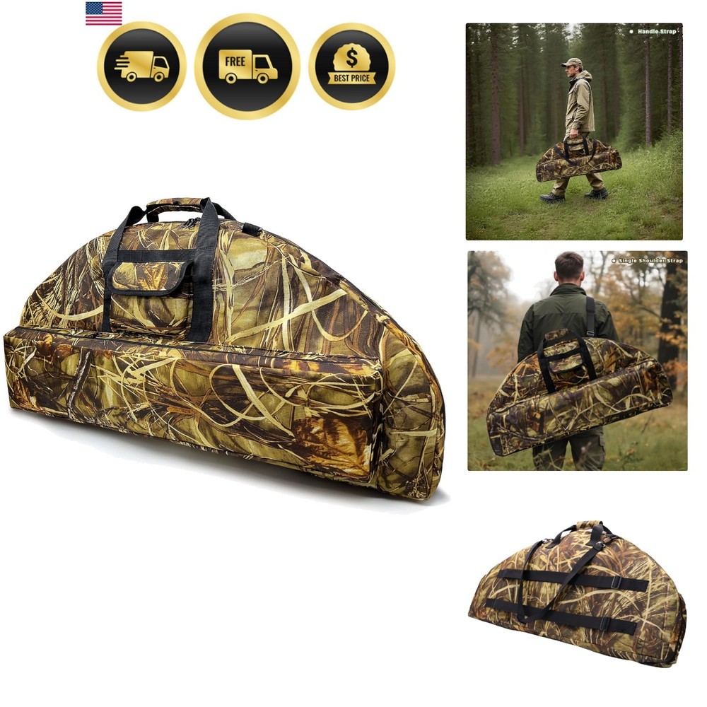 Compound Bow Case Soft Bow Padded Light-Weight Carry Bag with Arrow Pocket