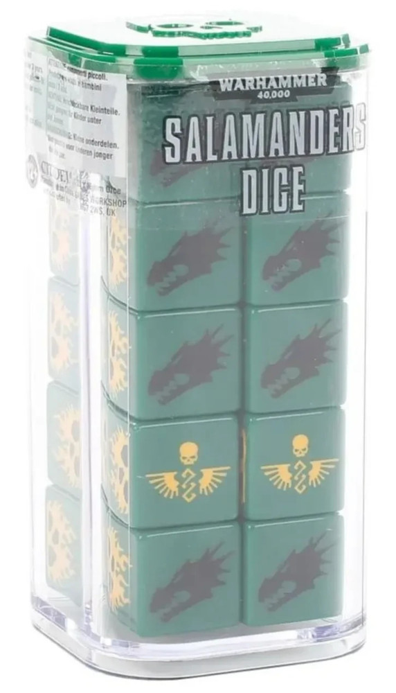 Warhammer 40k Salamanders Dice Set
