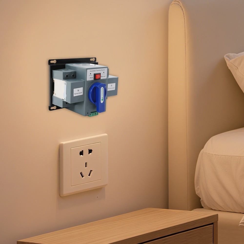 2P/63A Dual Power Transfer Switch AC110V Generator Automatic Changeover Switch