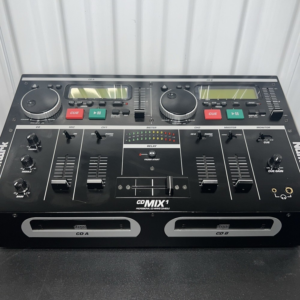 NUMARK CD MIX 1 DJ 2-DISC CD PLAYER/MIXER AS-IS READ DESCRIPTION!!!!!!!!!!!!!!!!