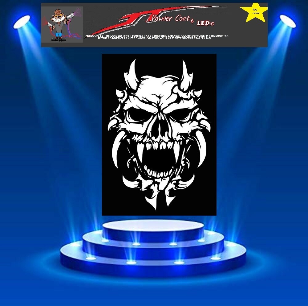 DEMOND SKULL Stencil Template Airbrush Paint  # 02