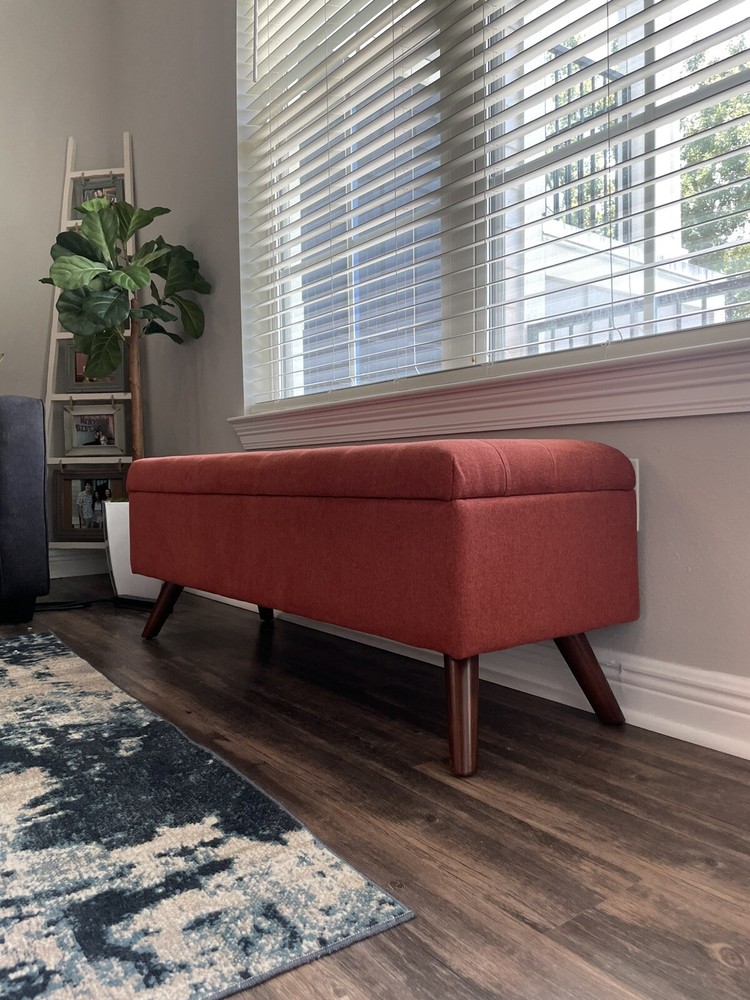 Arthur Tufted Storage Bench with Storage Threshold" (NEW / ASSEMBLED)