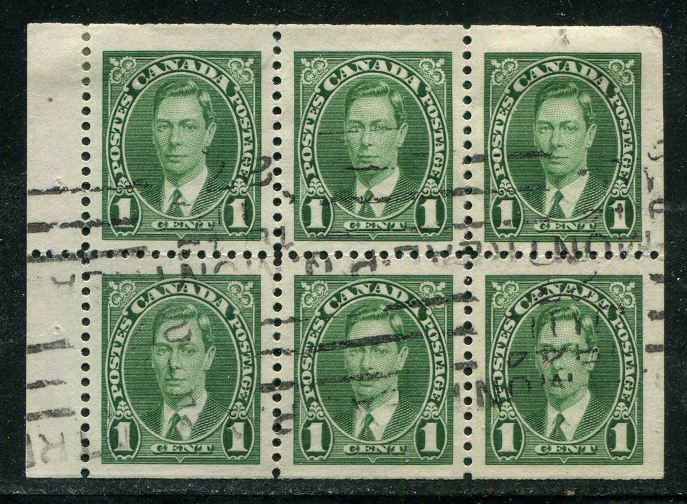 Canada #231b Used Booklet Pane