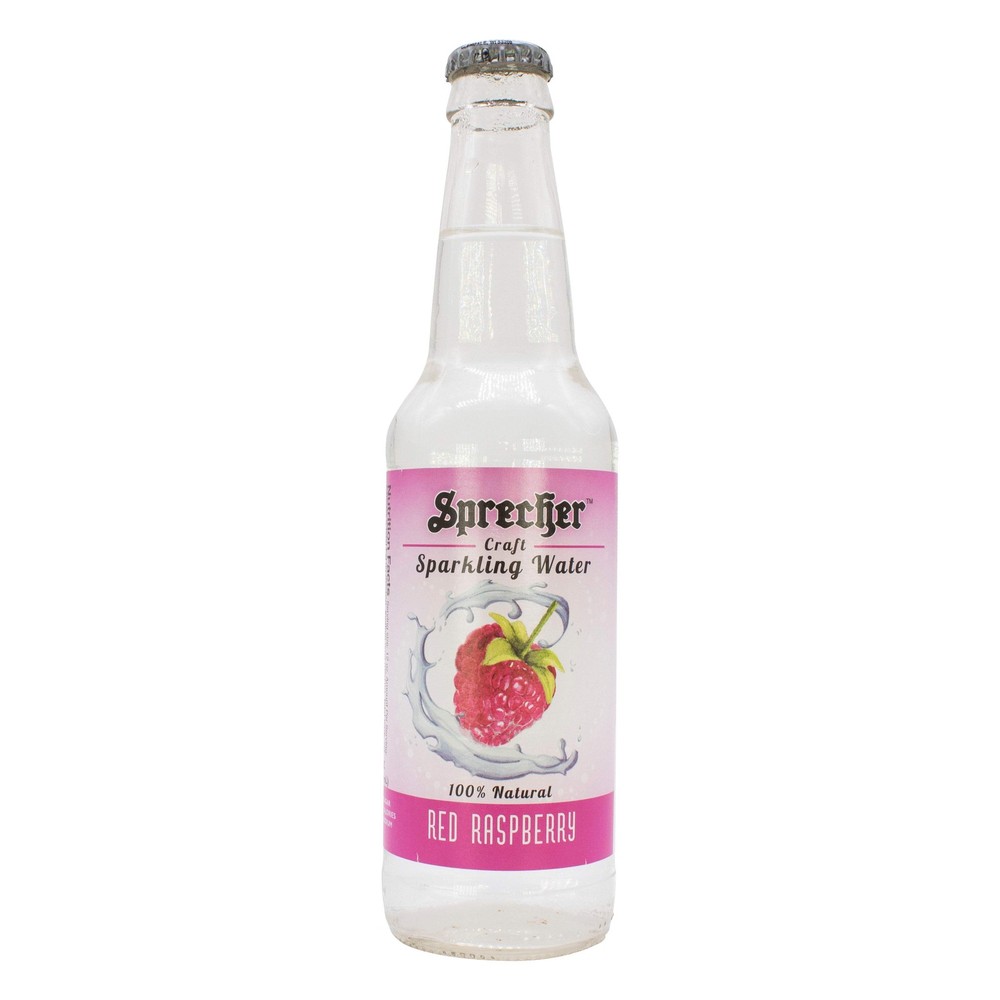 Sprecher Red Raspberry Sparkling Water - 100% Natural Flavor