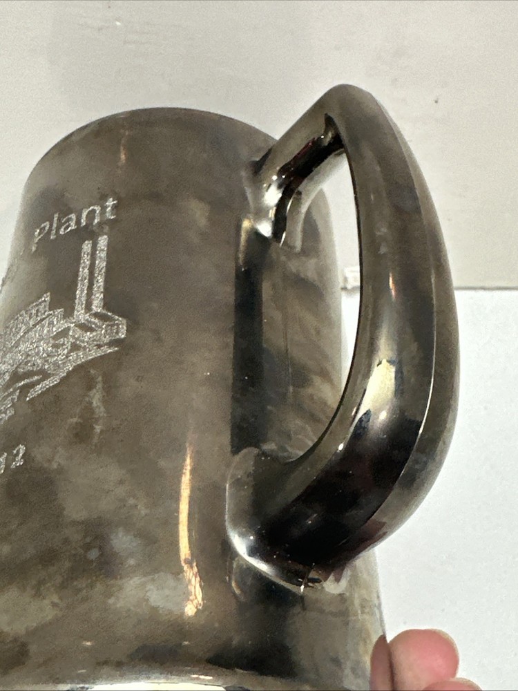 Etched Mirror Silver Fade Hershey Plant Mug