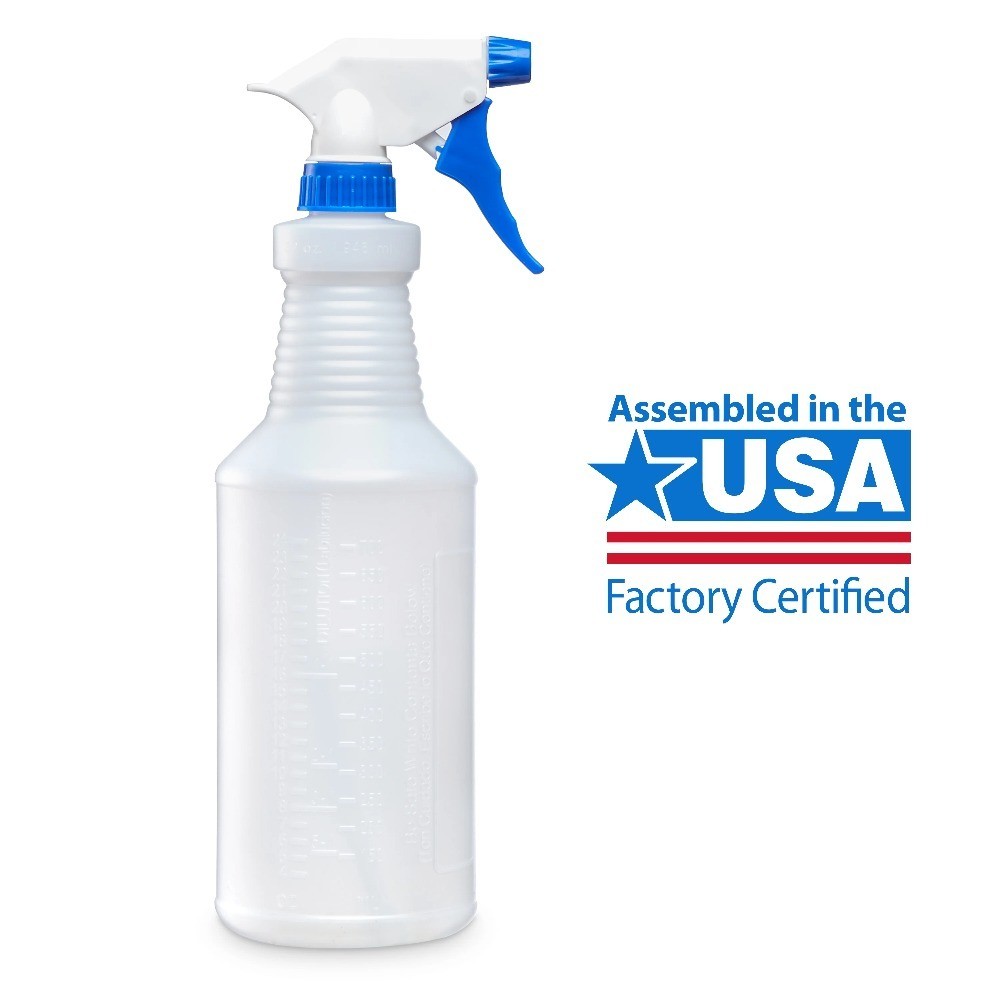 32 oz All Purpose Plastic Spray Bottle 6 Pack Single Count Trigger Sprayer for