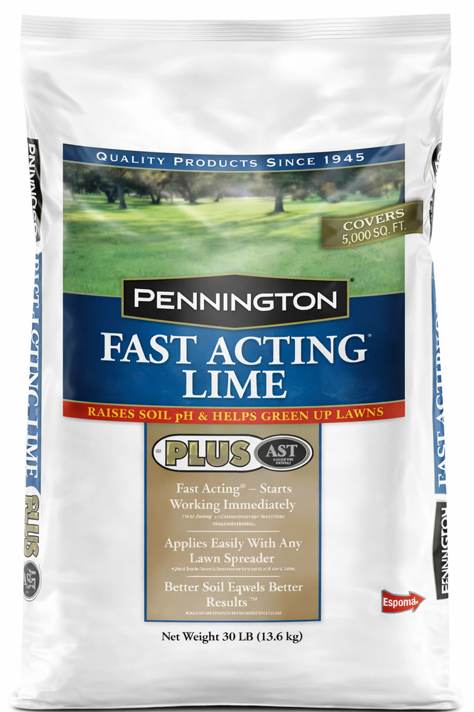 Pennington Fast Acting Lime Fertilizer Corrects Low pH In Soils, 30 Lbs.