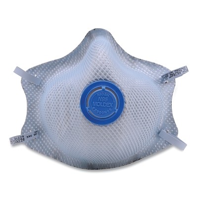 2500 Series N95 Particulate Respirators, Half-facepiece, 2-Strap, Medium/Large